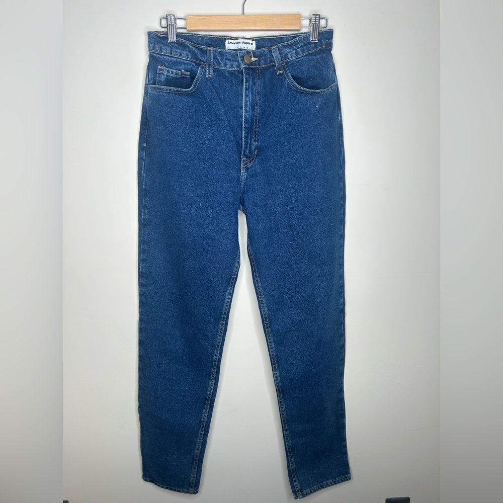 American Apparel High Waisted Jeans Tapered Leg Women’s Size 30 Made in USA 90s